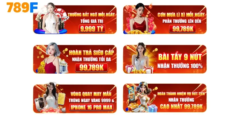Về Chúng Tôi – Hành Trình Xây Dựng Thương Hiệu 789F 3 Giới thiệu các khuyến mãi 789F