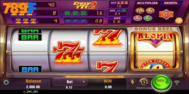 Roll in Money – Slot 2025 biến giấc mơ thành hiện thực 3 Trải nghiệm Crazy 777 tại nhà cái 789F